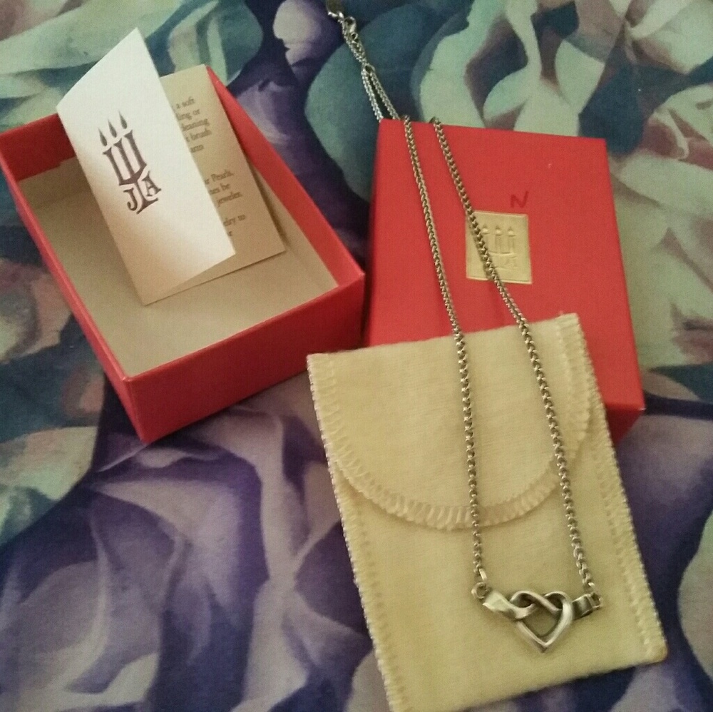James Avery Heart Knot Necklace-Sterling Silver